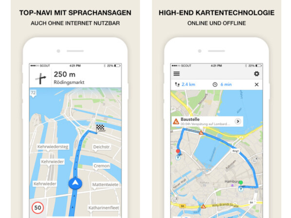 Google Maps: GPS Navigation, Maps & Traffic - Scout für Android und iOS
