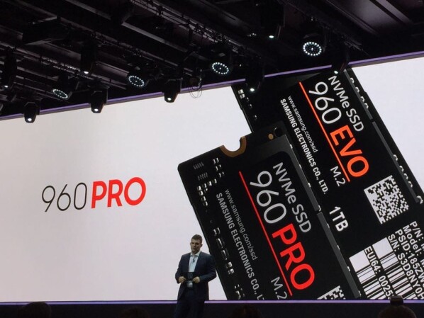 Samsung präsentiert in Seoul die SSDs 960 Pro und 960 Evo.
