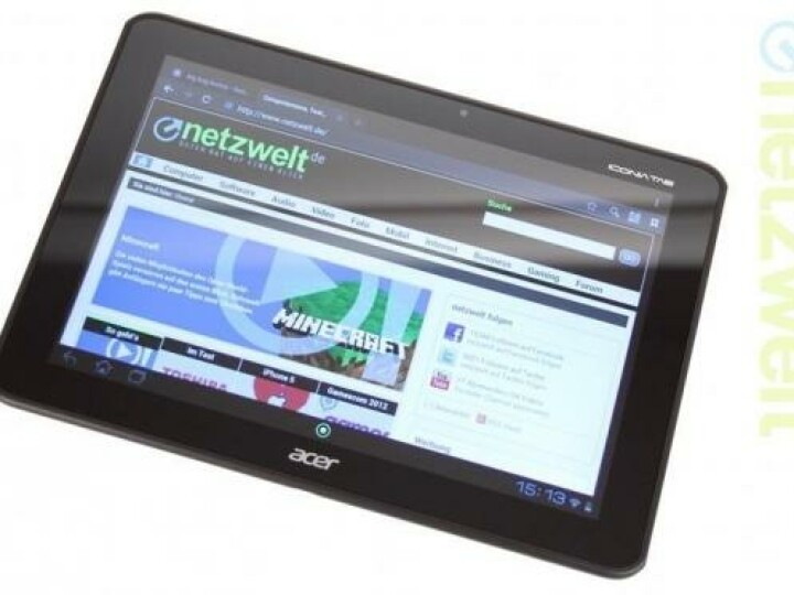Das Acer Iconia Tab gleicht dem Schwestermodell Iconia Tab A510 wie ein Ei dem anderen. Der entscheidene Unterschied findet sich in der Display-Auflösung.