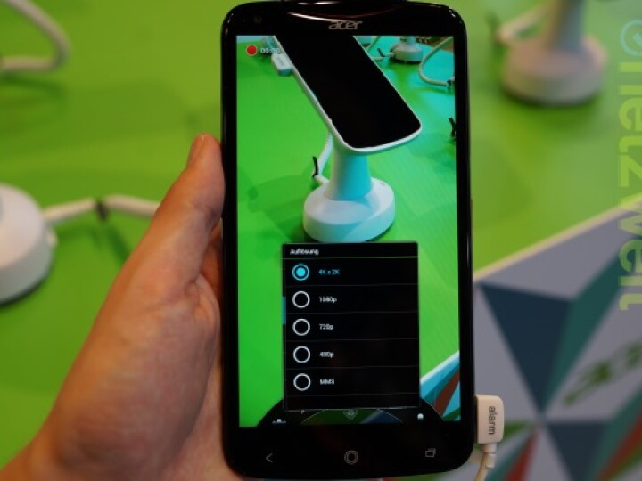 Das Acer Liquid S2 zeichnet Videos in 4K auf - als erstes Smartphone weltweit.