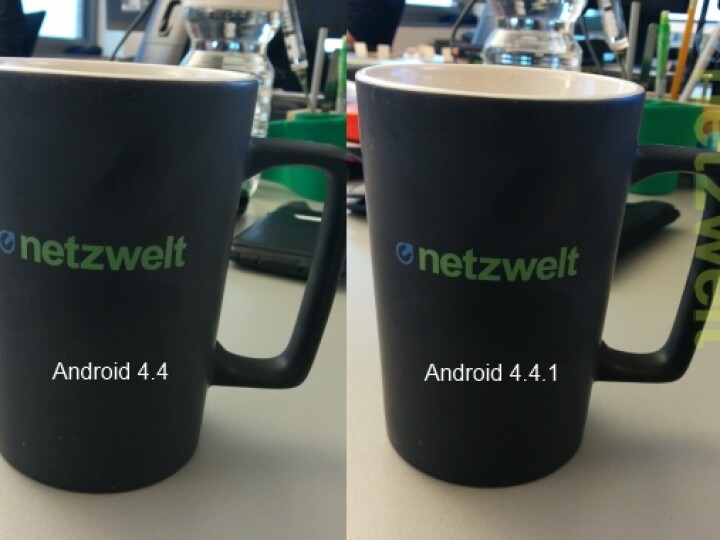 Durch das Update auf Android 4.4.1 wurde die Bildqualität deutlich verbessert.