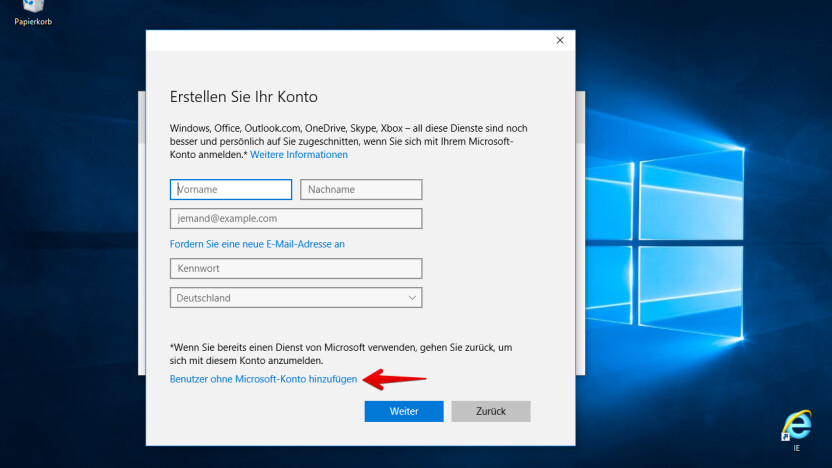 Lokales Benutzerkonto in Windows 10 anlegen - so geht's (Bild: 6