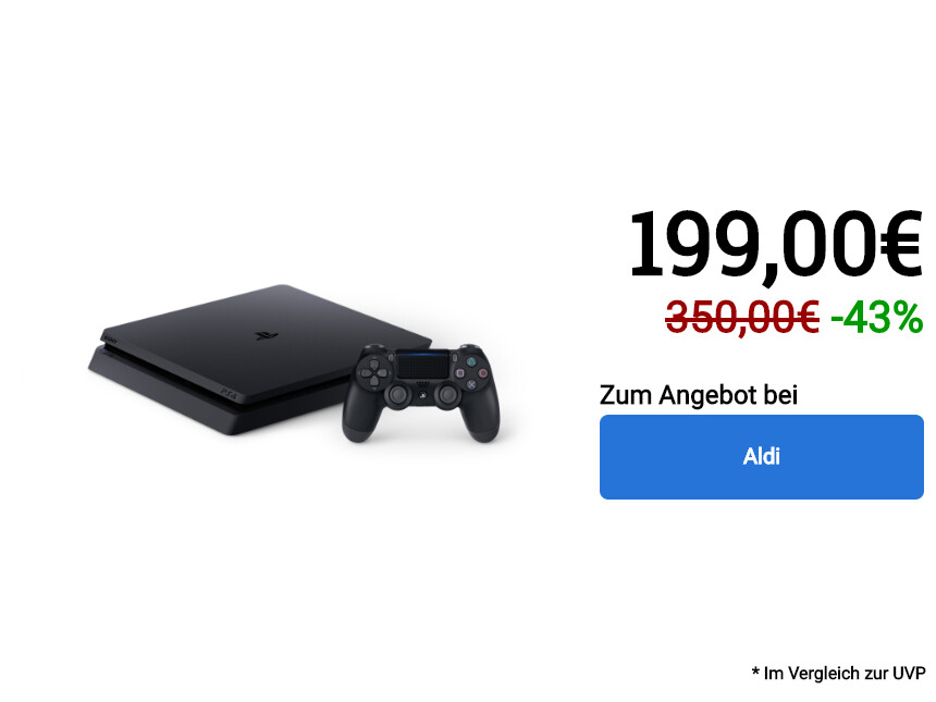 PS4 Aldi with 2 controllers "width =" 860 "height =" 645 "class =" reset