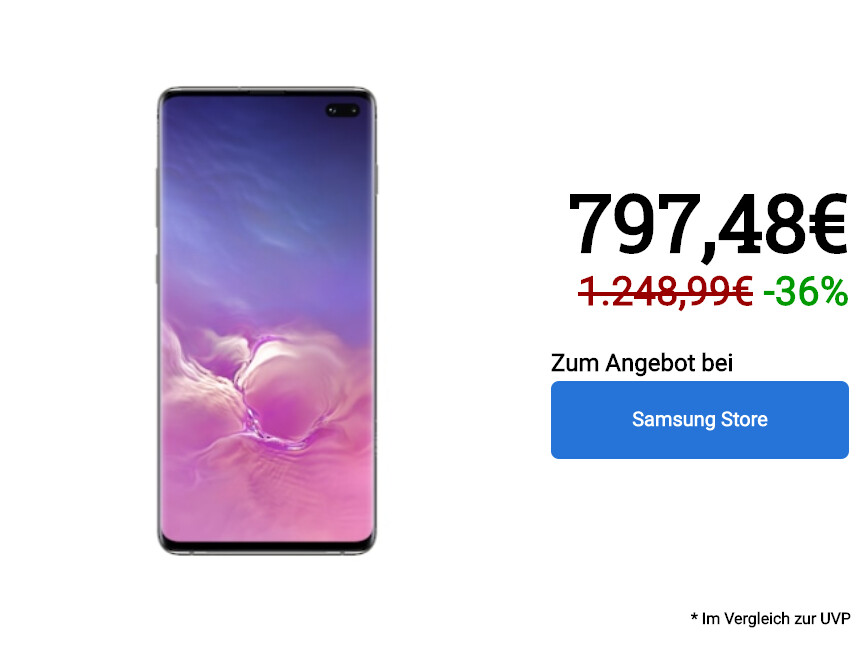 Galaxy S10 + "width =" 860 "height =" 645 "class =" reset sold in Samsung store