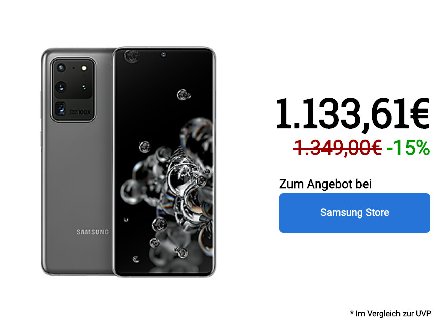 Galaxy S20 Ultra 5G is discounted in Samsung store "Width =" 860 "Height =" 645 "Category =" Reset