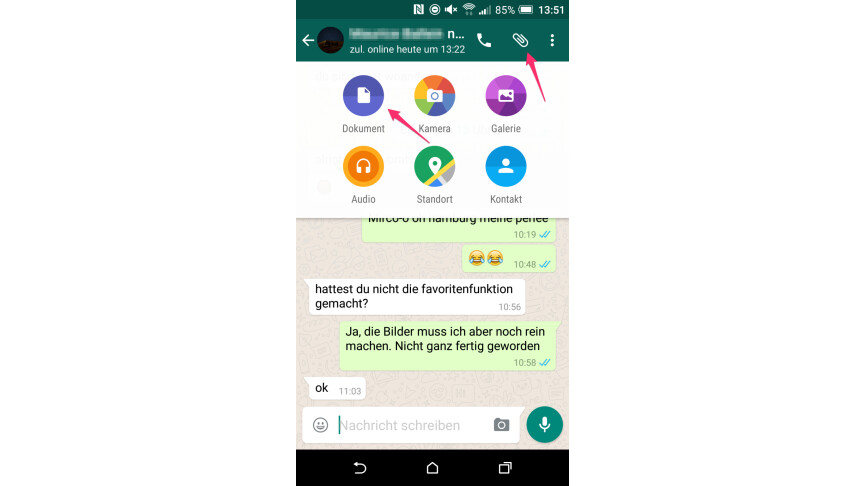 Whatsapp So Versendet Ihr Office Dokumente Und Pdf Dateien Netzwelt