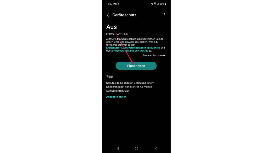 Samsung Geräteschutz 3