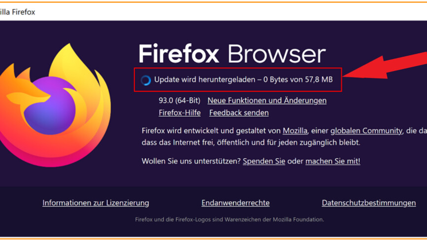 Firefox-Update herunterladen 4