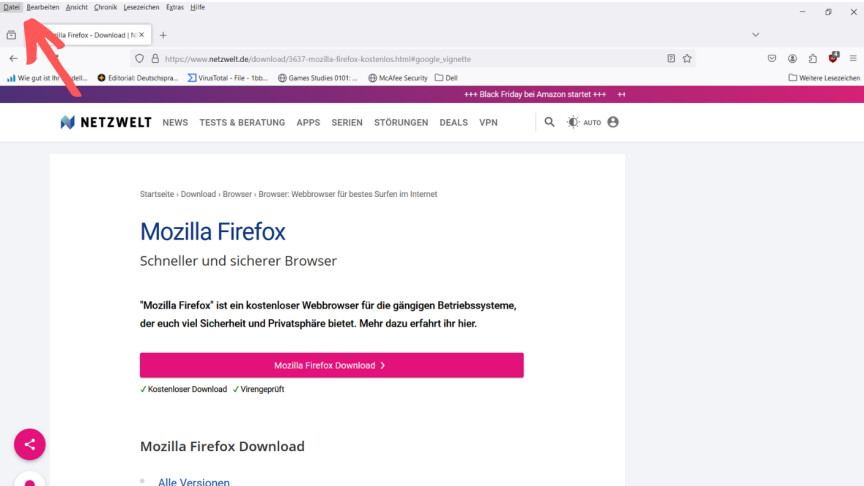 Mozilla Firefox - Datei 1
