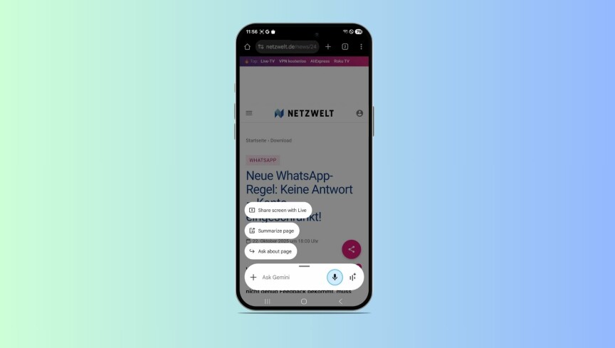 Samsung und Gemini: Neue Anwendung.