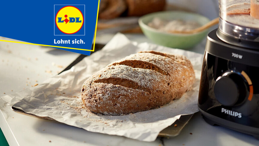 Die Philips Küchenmaschine HR7310/00 knetet, schneidet, zerkleinert und schlägt Zutaten.