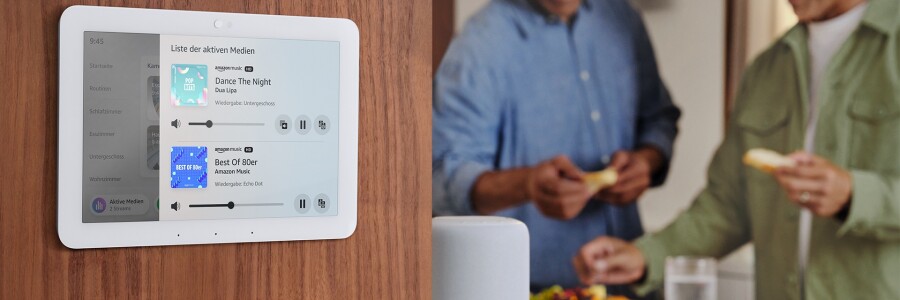 Mit dem Echo Hub könnt ihr euer Smart Home steuern.