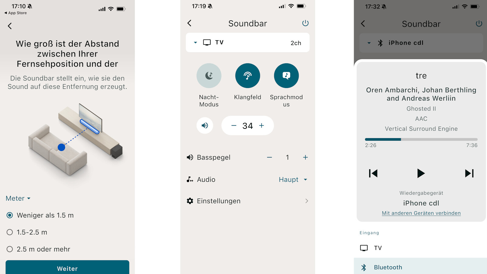 Mit der Sony Bravia Connect App lassen sich alle Einstellungen an der Theatre Bar 6 übersichtlich vornehmen.