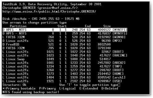 software gratuito para reparar disco duro