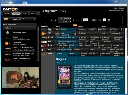 Freeware-Test: Mit Zattoo deutsches TV und Radio empfangen - NETZWELT
