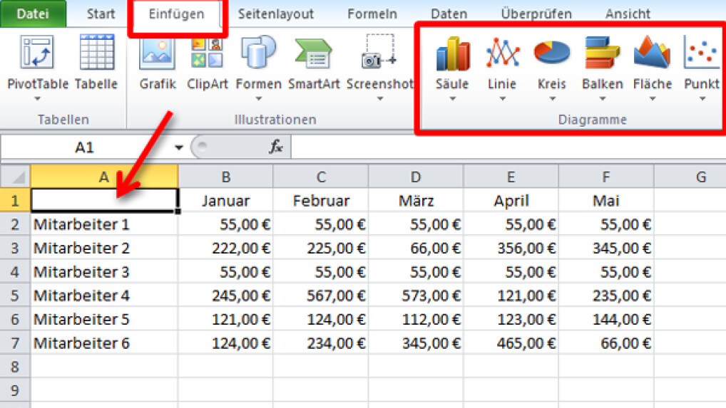 PowerPoint Statische und dynamische ExcelDiagramme einbinden NETZWELT