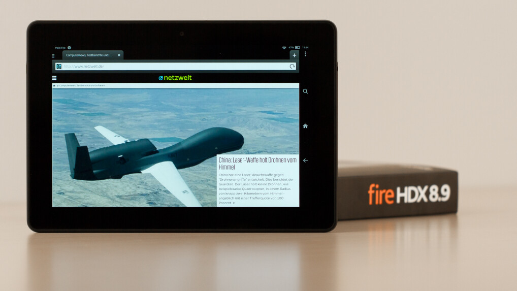 Amazon Fire HDX 8.9 (2014) im Test: Noch immer leicht und schnell ...