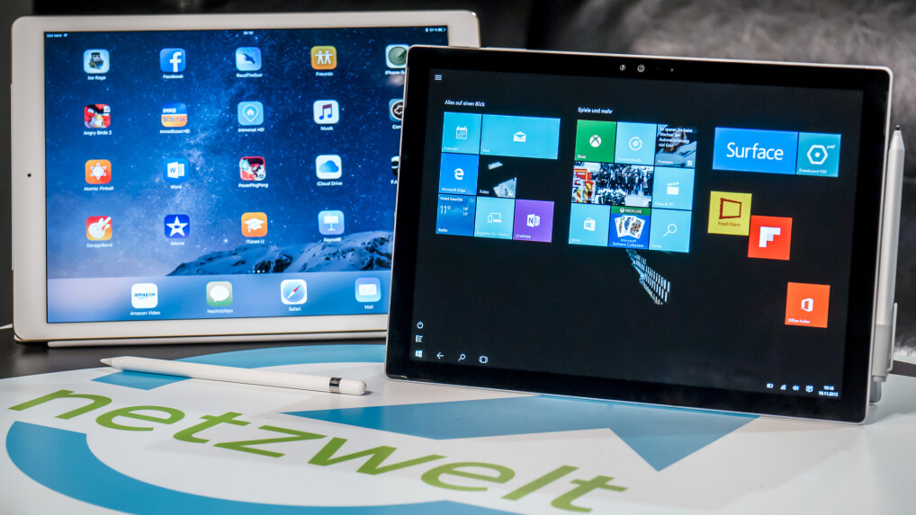Ipad Pro Und Surface Pro 4 Im Vergleich Benchmark Konzept Zubehor Netzwelt