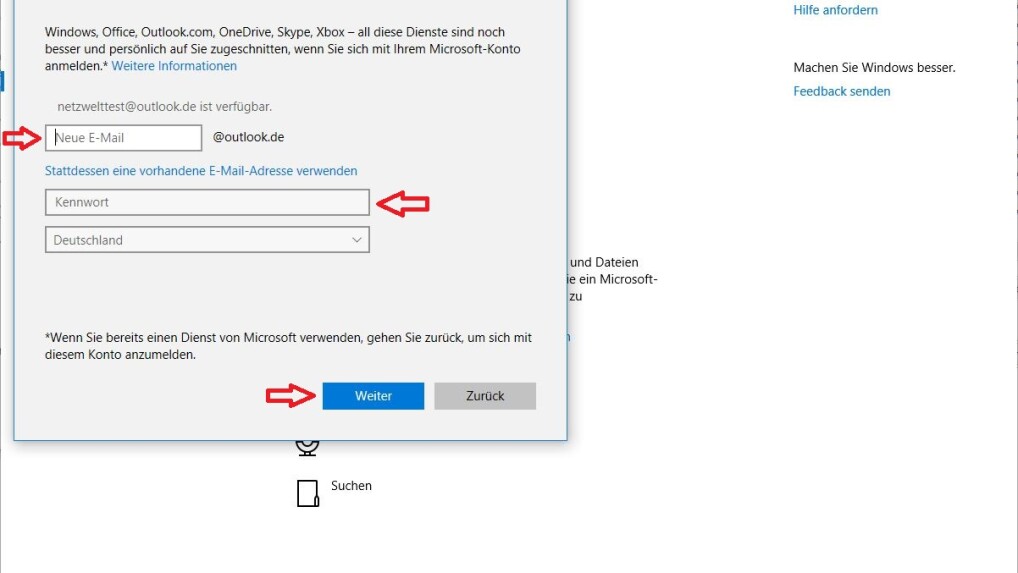 Windows 10 MicrosoftKonto erstellen und verwalten NETZWELT