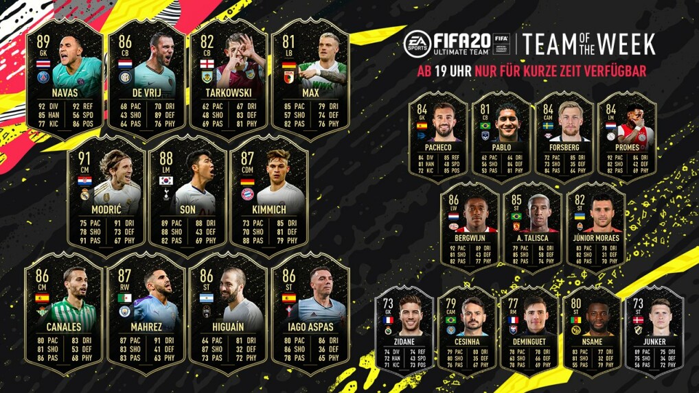 Fifa 20 Neues Team Der Woche Mit Bunter Karte Fur Rekordspieler Netzwelt