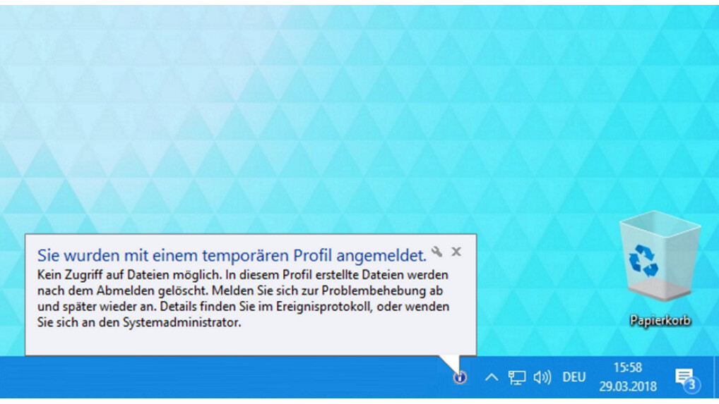 Temporäres Profil Windows 10 Temporäres Profil Windows 10
