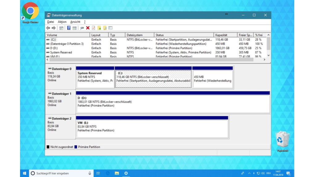 Windows 10 Datenträgercontroller Die Derzeit Aktive Partition Ist Komprimiert www.netzwelt.de