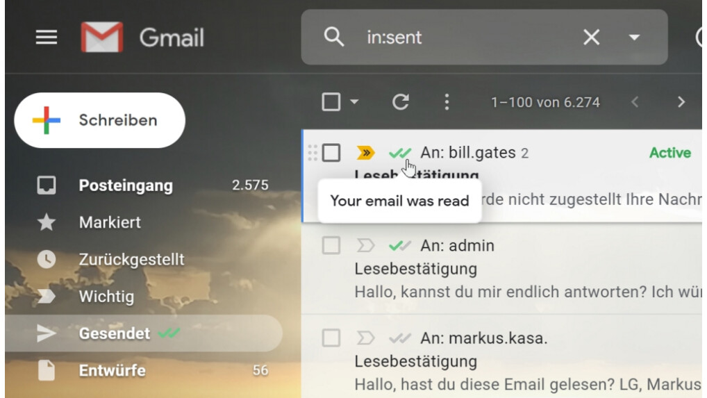 Lesebestätigung Bei Gmail