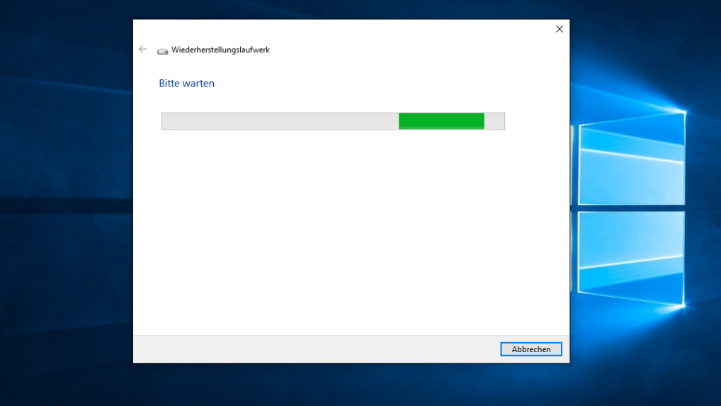 Windows 10 Wiederherstellungslaufwerk erstellen so geht