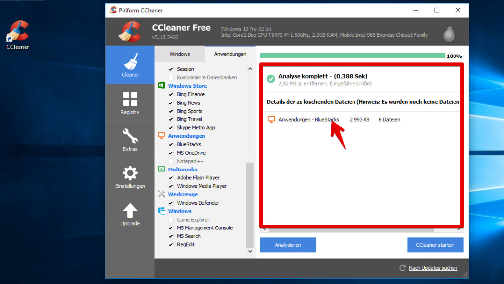 CCleaner: Festplatte von Datenmüll bereinigen | NETZWELT