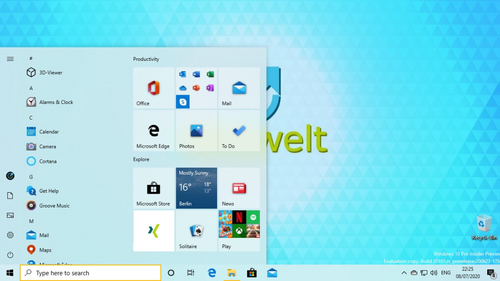 Windows 10 So nutzt ihr das neue Startmenü schon jetzt NETZWELT