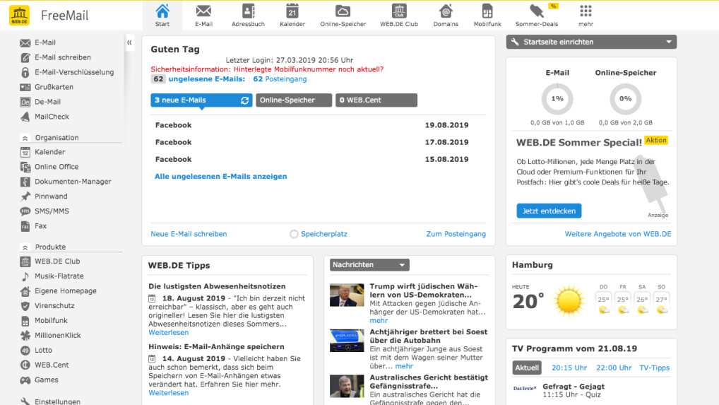 Web.de im Test: Diese Mailbox kostet Nerven - NETZWELT