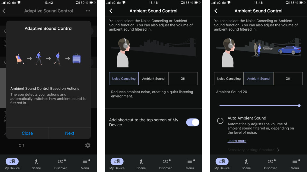 Die Sony WH-1000X The Collexion in der SoundConnect-App. - Bild 2 von 2