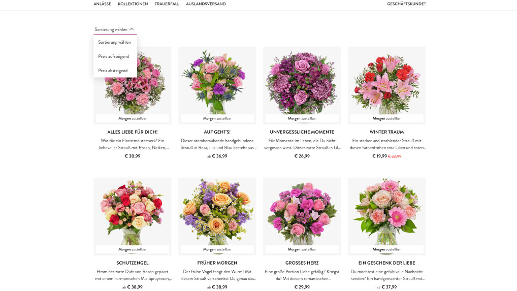 Euroflorist im Test 2024 Ein guter Blumendienst für jeden Anlass