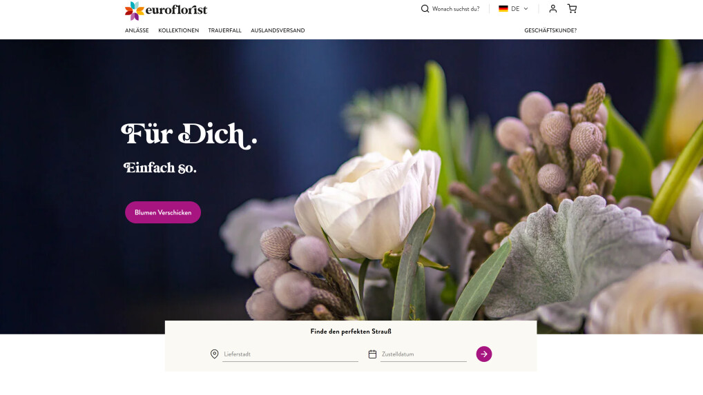 Euroflorist im Test 2024 Ein guter Blumendienst für jeden Anlass