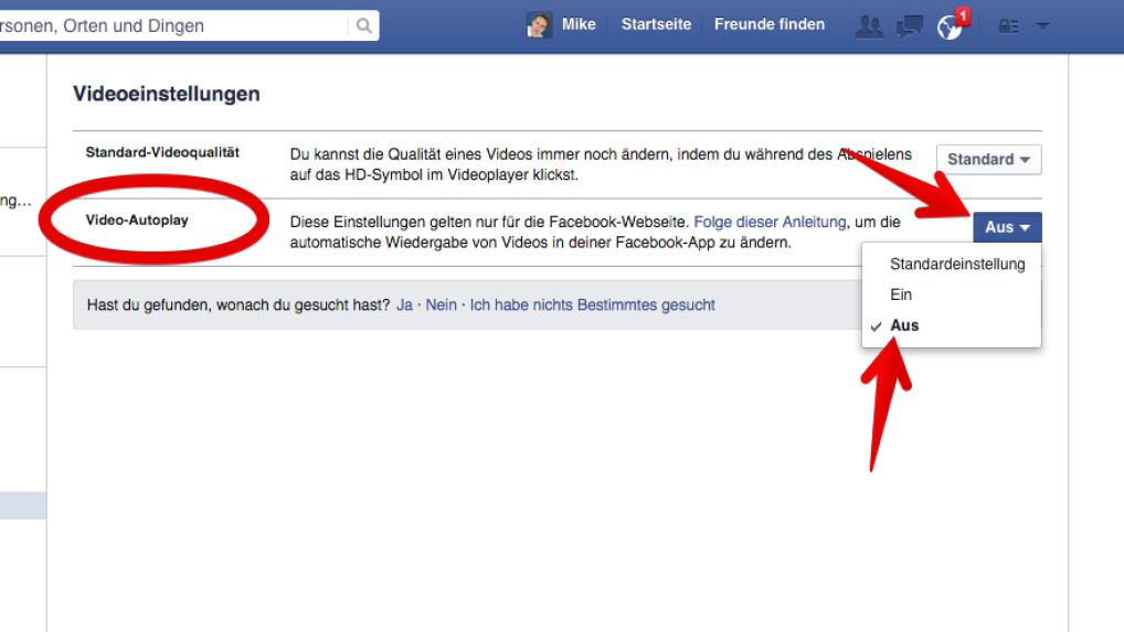 Facebook VideoAutoplay abschalten NETZWELT