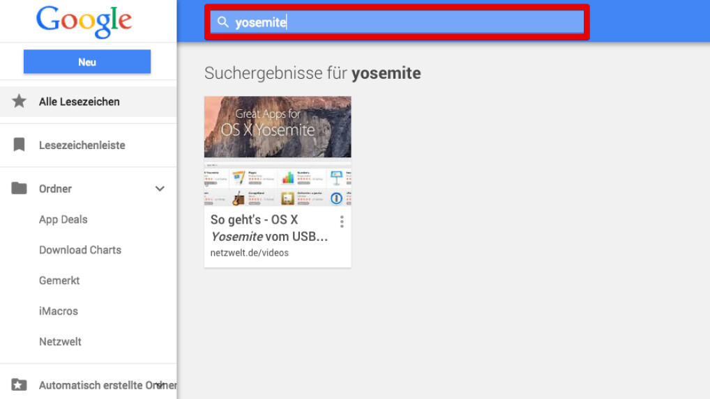 Google Bookmark Manager Lesezeichen intelligent verwalten NETZWELT