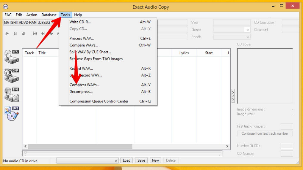 Exact Audio Copy Convert archived music to MP3 files NETZWELT