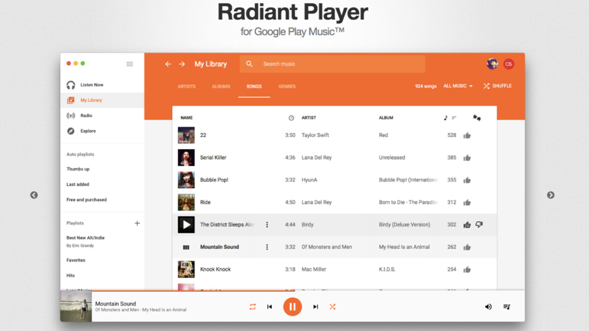 google play music app for mac