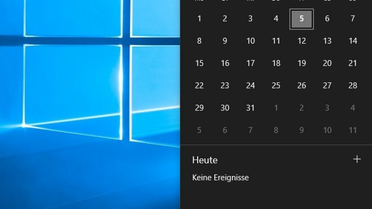 Unter Windows 10 könnt ihr Termine übersichtlich unter dem Kalender anlegen und verwalten. 