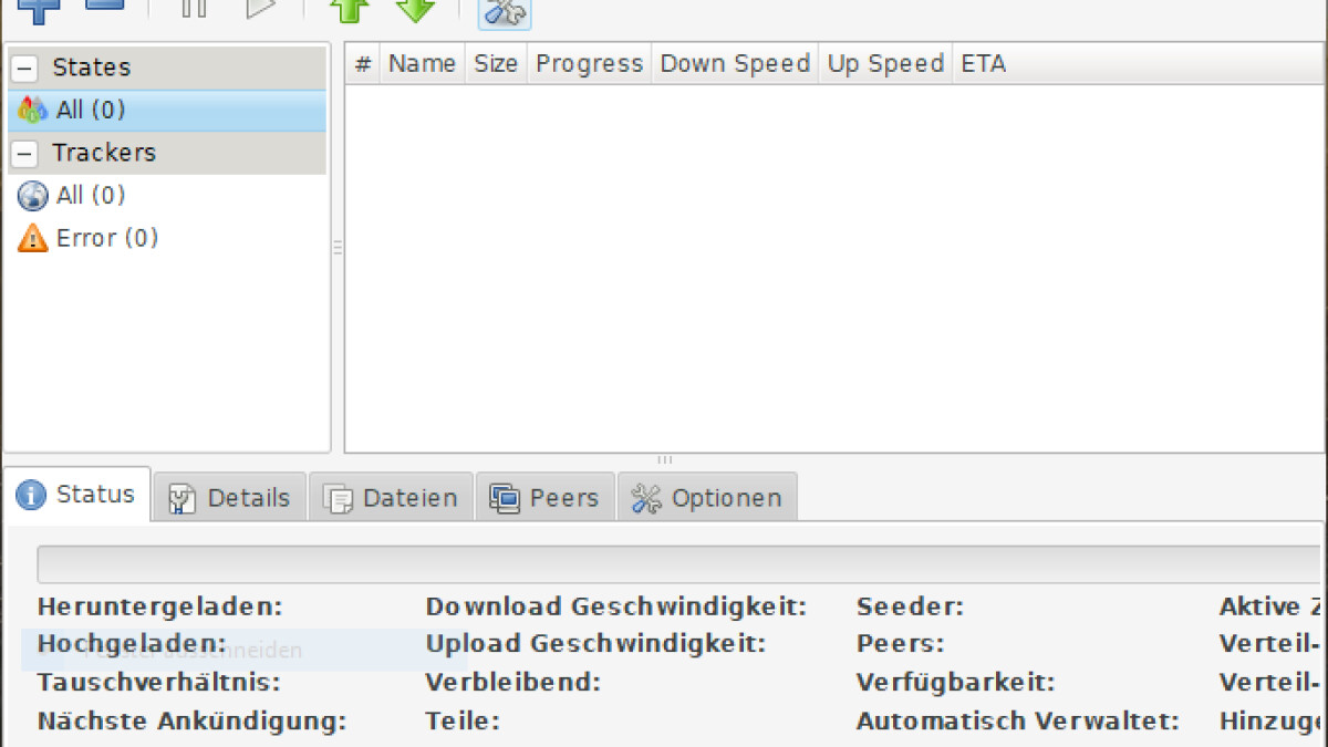 Deluge bietet einige interessante Features.