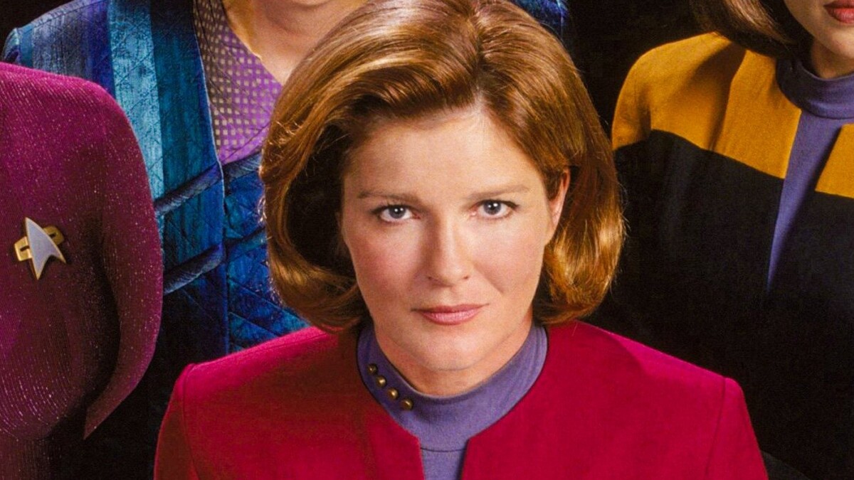 Kate Mulgrew as Kathryn Janeway in "Star Trek: Starship Voyager"