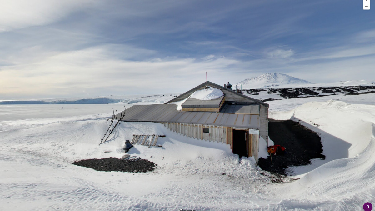 Google Maps: Scotts Hütte: Scott's Hut, McMurdo-Station (Antarktika ...
