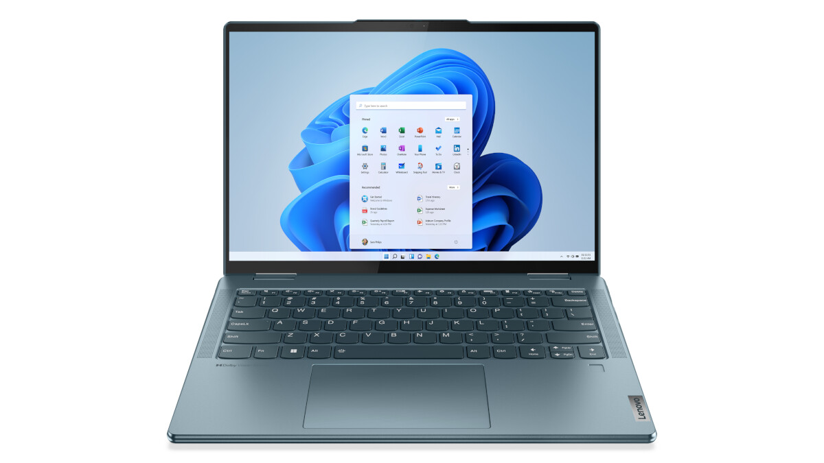 The Lenovo Yoga 7i is optionally available with a 14 or 16 inch display.