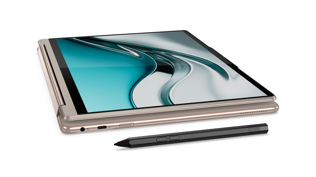 The Lenovo Yoga 9i comes with a 14 inch display and a capacitive stylus ex works. 