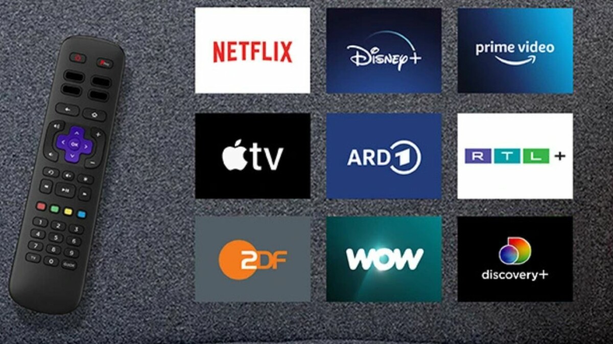 Roku TV ofrece las aplicaciones más importantes para servicios de transmisión como Netflix o Disney+.