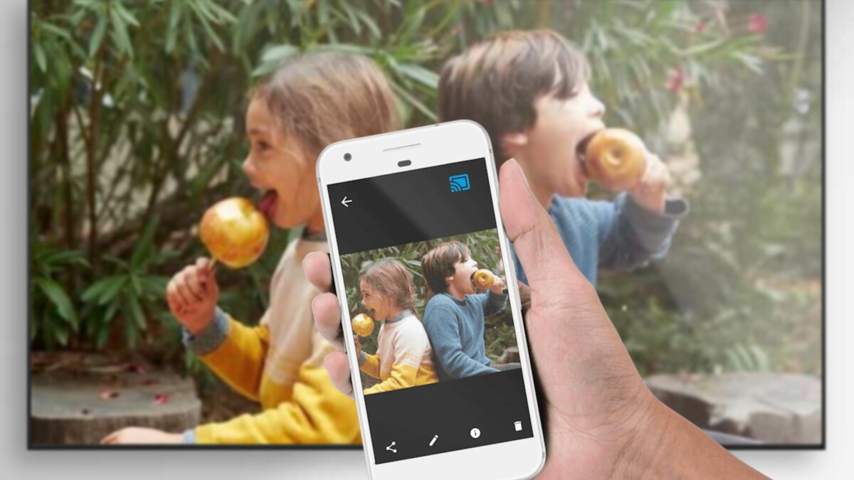 Grâce à la technologie Chromecast et aux applications correspondantes, vous pouvez facilement diffuser du contenu depuis des appareils mobiles vers Android TV.