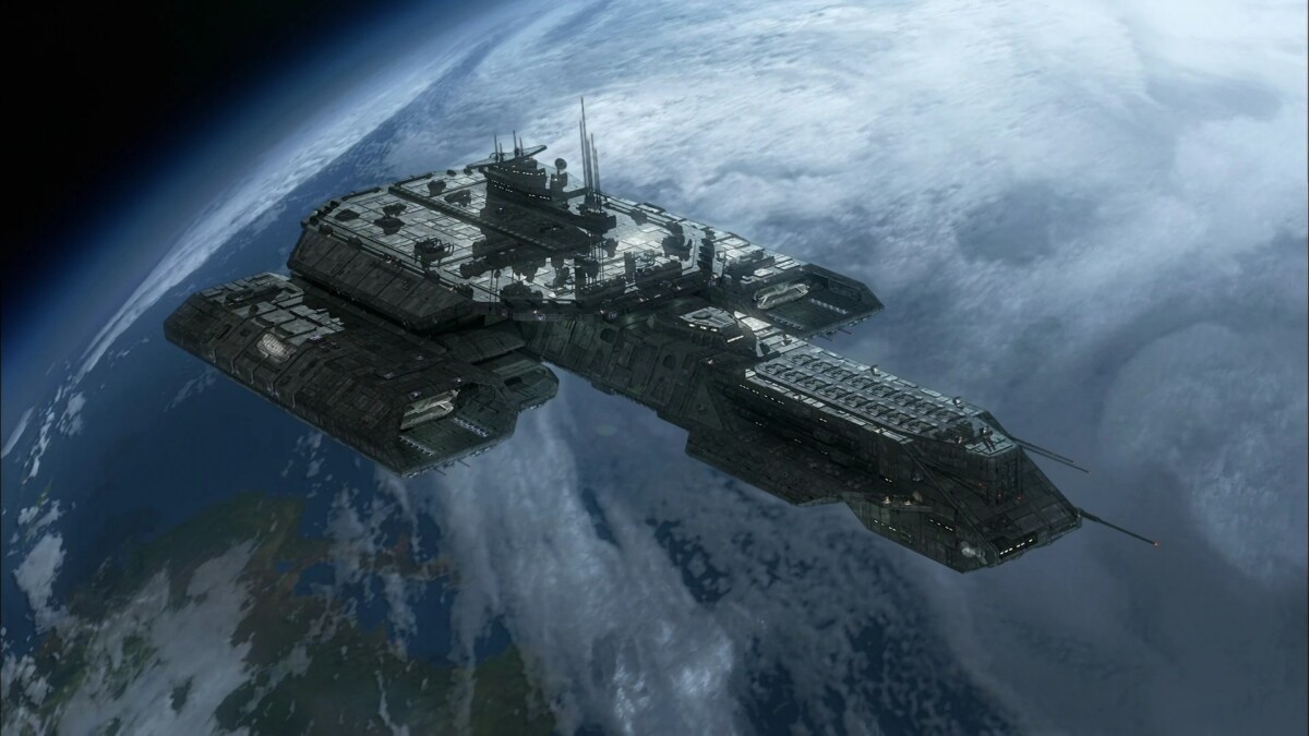The USS Daedalus from "Stargate Atlantis"