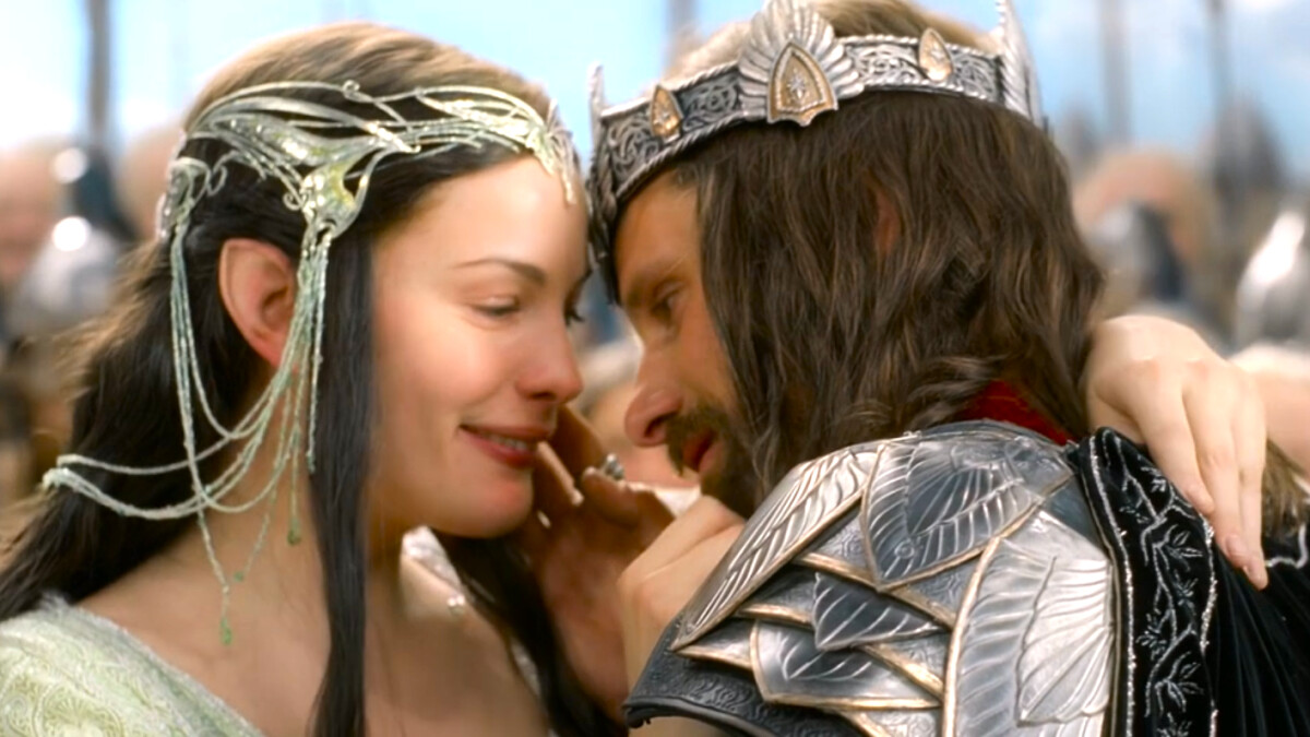 El Señor de los Anillos: Aragorn (Viggo Mortensen) y Arwen (Liv Tyler)