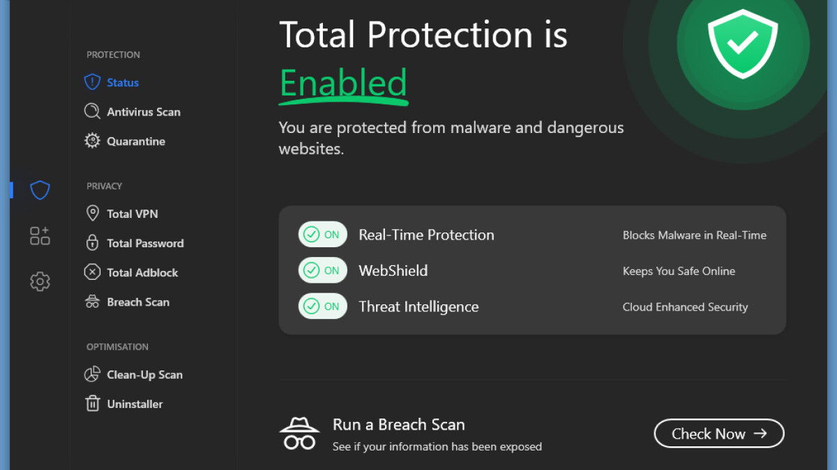 TotalAV bietet einen guten Echtzeitschutz und eliminiert Viren, Trojaner sowie Malware zuverlässig.