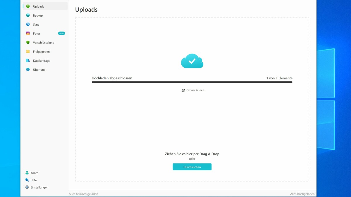 Die Upload-Geschwindigkeiten haben in unserem Test überzeugt.